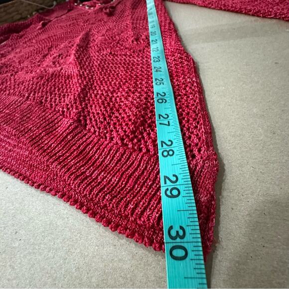 INC International Concepts Women's Small Diamond Lace Up Tie Long sleeve - Picture 12 of 14